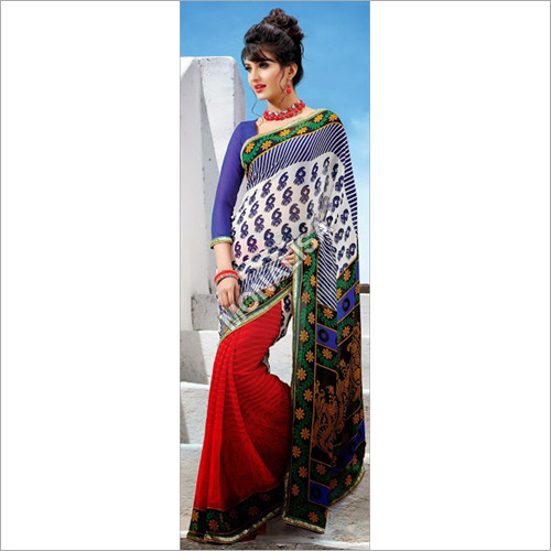 Floral Print Saree