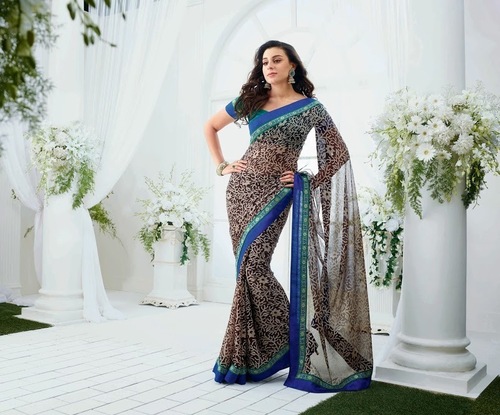 Beautiful Floral Printed Saree