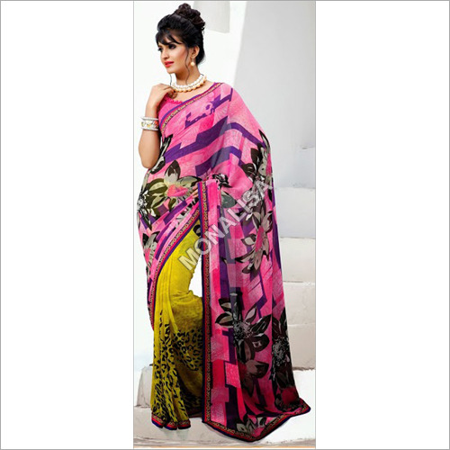 Georgette Floral Printed Saree
