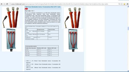 Heat Shrinkable Outdoor Termination Kit