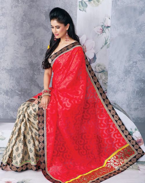 HALF HALF ART SILK SAREES