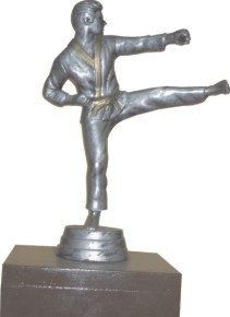 Designer Trophies - Metal Alloy on Wooden Base, 10-15 cm, Silver | Unique Eye-Catching Design, Achievement Award