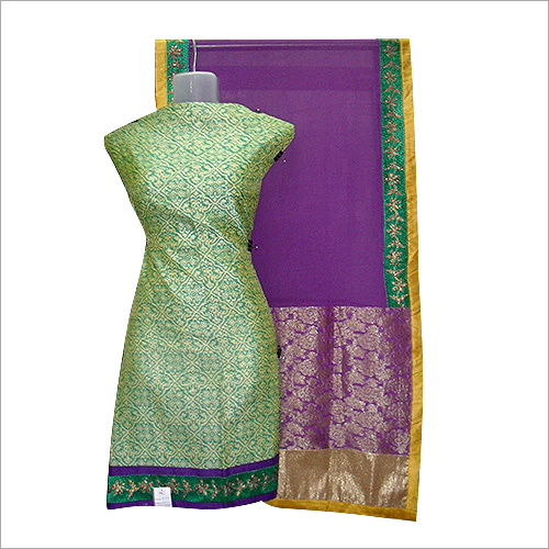 Chanderi Block Printed Suit