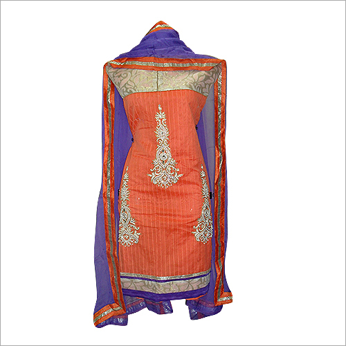 Chanderi Hand Work Suit