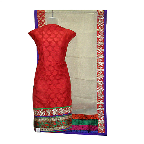 Silk Jacquard Dupatta Work