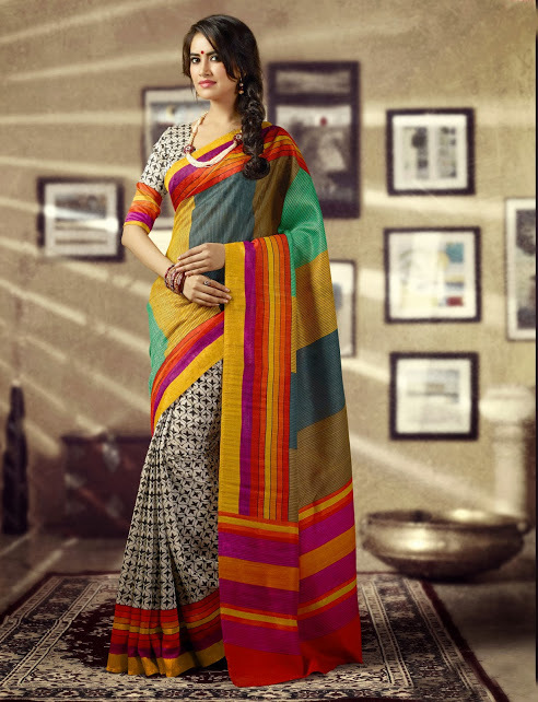 Simple Printed Sarees