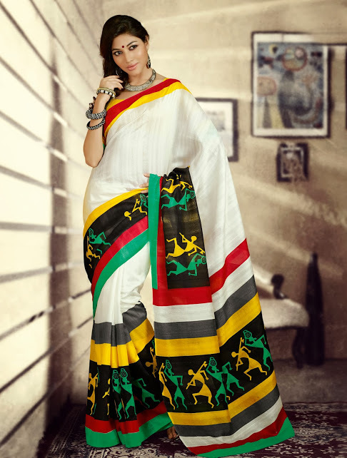 TRIBAL ART SAREES