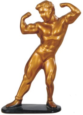Designer Trophies - Resin 12 Inches Gold, Metallic Finish | Elegant Design, Award Recognition, Motivational Symbol