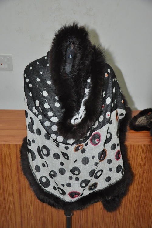 Fur Cashmere Stole