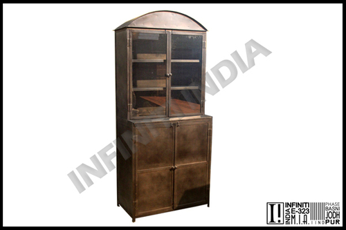 Metal Black Vintage Industrial Almirah