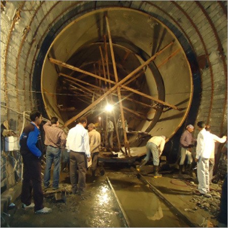 Erection Of Penstock At Tunnel