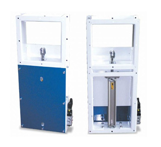 Pneumatic slide gate