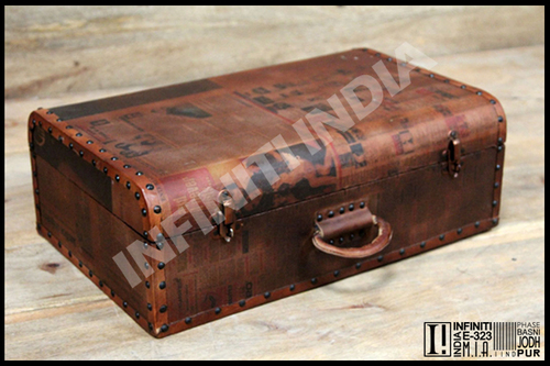 Polished Vintage Leather Storage Box