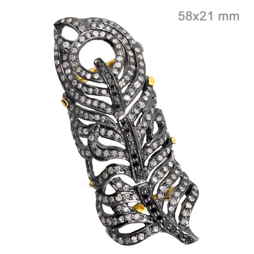 Gold Pave Diamond Ring Jewelry