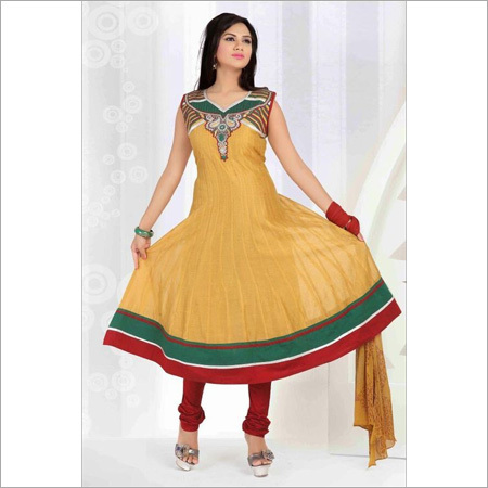 Chanderi Silk Hand Work Suit