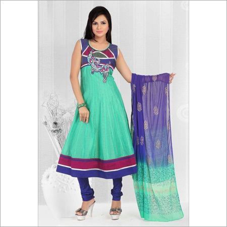 Chanderi Silk Hand Work Suit