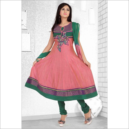 Chanderi Silk Hand Work Suit
