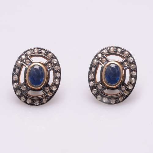 925 Diamond Gemstone Fashion  Earring