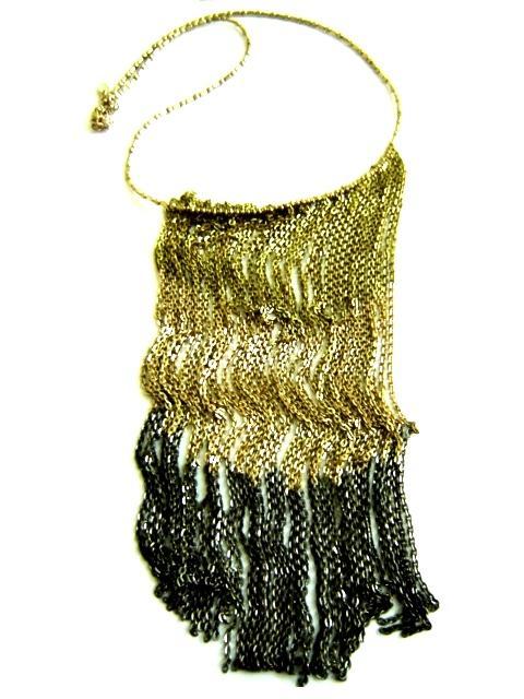 Criss Cross Vintage Silver Necklace