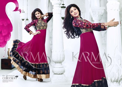 Shilpa Shetty Style Long Anarkali Suits
