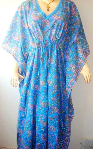 PRINTED KIMONO PAISLEY LONG KAFTAN