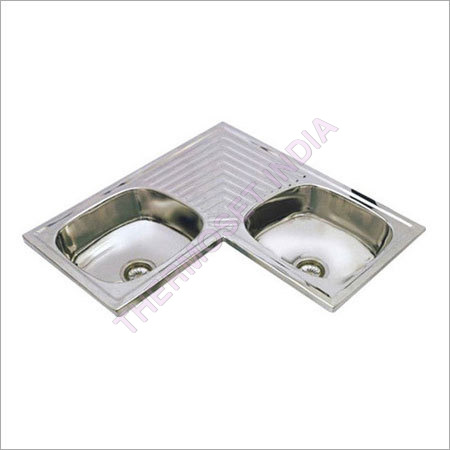 Double Bowl Corner Kitchen Sink
