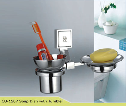 Soap Dish With Tumbler Cubix HI Life