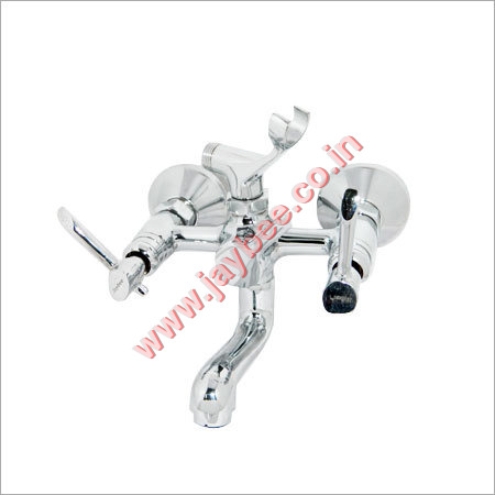 Wall Mixer Telephonic With Crutch - Brass 150x100x80mm Chrome | Easy Installation Water Saving Precise Control Durable Design