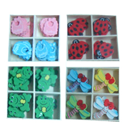 WOOD CLIPS - Wooden, Multicolored, 12-24 Pieces | Decorative, Versatile, Lightweight, Child-Safe Animal Shapes