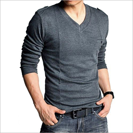 Mens Knitted T-Shirts - Knitted Cotton