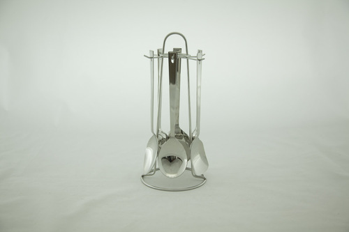 7 Pcs. Serving Set With Stand Prime Design - White Box