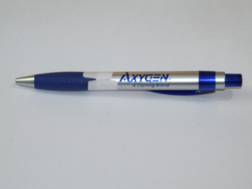 Pens - Plastic, 14cm, Blue Ink, 1.0mm Tip | Smooth Writing, Durable Ink, Comfortable Rubber Grip, Customizable Branding