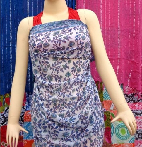 Grey Matching Handmade Block Print Cotton Sarong