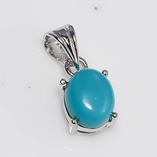 925 Sterling Silver Turquoise Gemstone Pendant