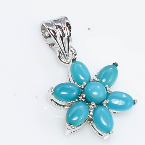 925 Sterling Silver Turquoise Gemstone Pendant