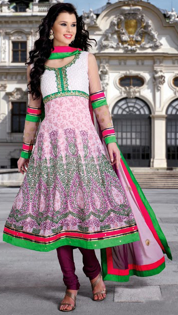 Printed Embroidered Salwar Kameez
