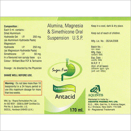 Sugar Free Antacid
