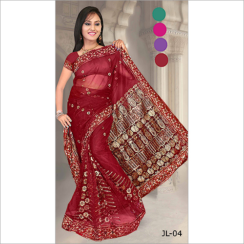 Fancy Embroidery Saree