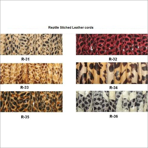 Reptile Stitched Leather Cords