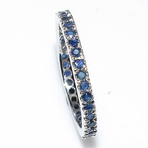 925 Sterling silver blue sapphire Ring