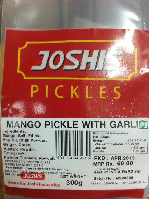 Mango Pickle with Garlic
