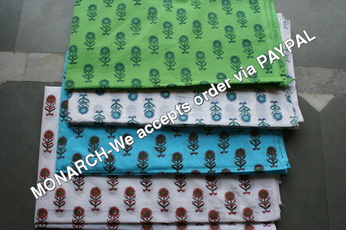 SUNFLOWER PRINT COTTON FABRIC