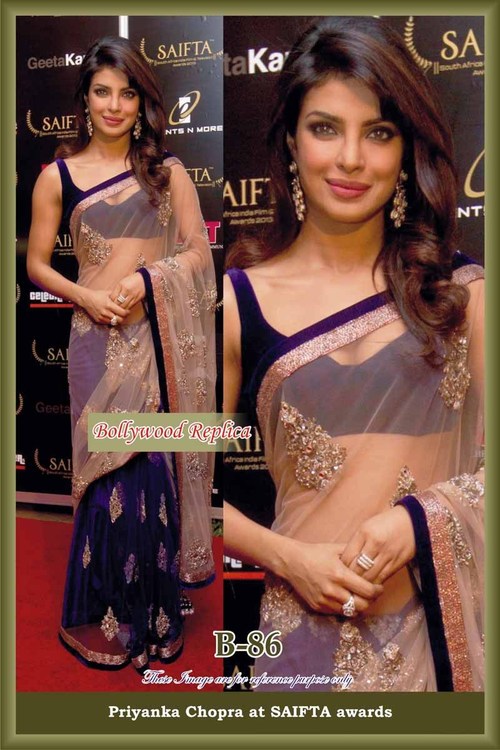 Priyanka Chopra's Bollywood replica saree