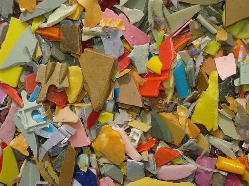 Yellow HIPS Plastic Scrap