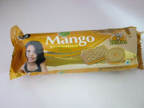 Mango cream biscuit