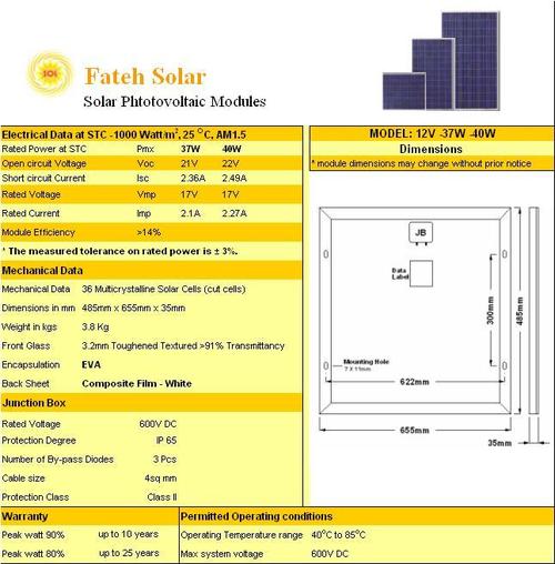 Photovoltaic Module Solar Charger