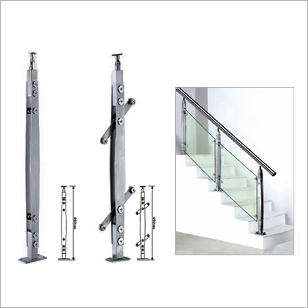 Railing - Stainless Steel, Varied Dimensions, Brushed Finish | Durable, Stylish, Strong, Easy Install, Modern Design, Customizable