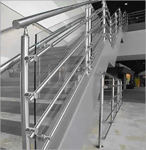 Railing - Stainless Steel, Variable Dimensions, Polished Finish | Safety, Durability, Modern Design, Easy Installation, Stylish, Strong, Customizable, Cost-Effective, Heavy-Duty Load Capacity, 10-Year Warranty