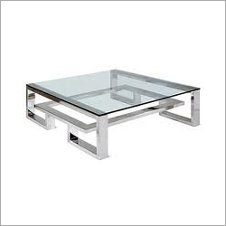 Stainless Steel Table - 48x48x18 Inches, Polished Finish | Durable, Stylish, Space-Saving, Easy-Clean, Strong, Elegant, Versatile
