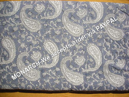 PURPLE PAISLEY COTTON FABRIC